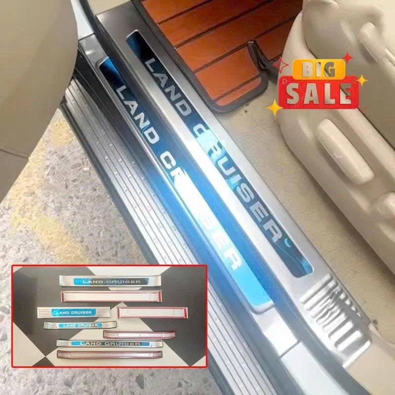 Ốp Trang Trí Bậc Cửa Land Cruiser 2023 2024 2025 2026 ( LC300 ) - Nẹp Bước Chân Toyota Land Cruiser 