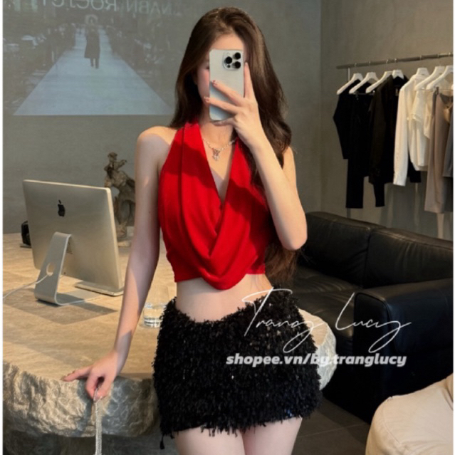 ÁO YẾM CỔ ĐỖ SANG CHẢNH - A022