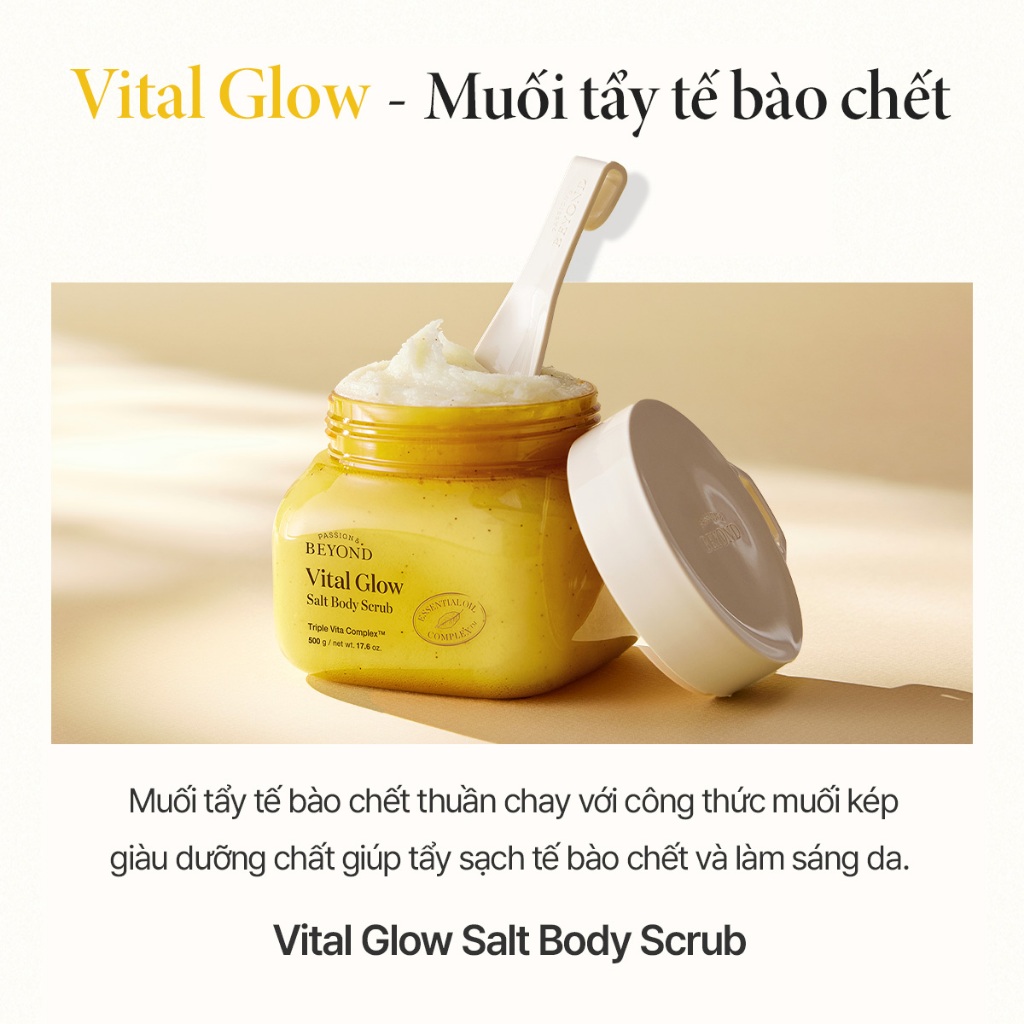 [Beyond Offical Store] Tẩy tế bào giúp làm sáng da Beyond Vital Glow Body Scrub 500g | BigBuy360 - bigbuy360.vn