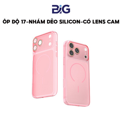 Ốp Lưng BIG Silicone Nhám Tích Hợp Lens Camera – Chống Vân Tay, Không Ố Vàng, Hỗ Trợ Sạc Không Dây
