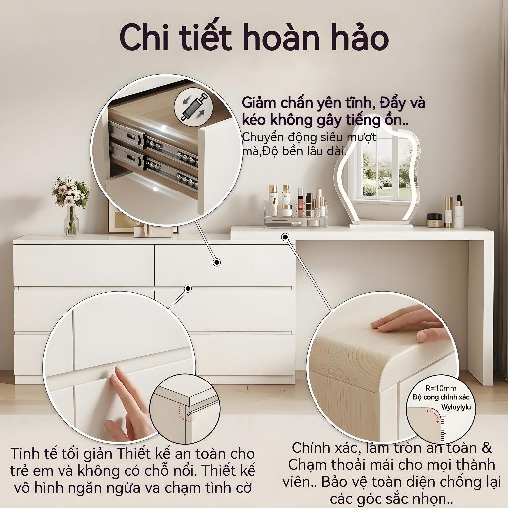 ALVIN Bàn trang điểm bàn làm việc bao gồm các ngăn tủ tiết kiệm rất nhiều không gian và có dung tích lớn | BigBuy360 - bigbuy360.vn
