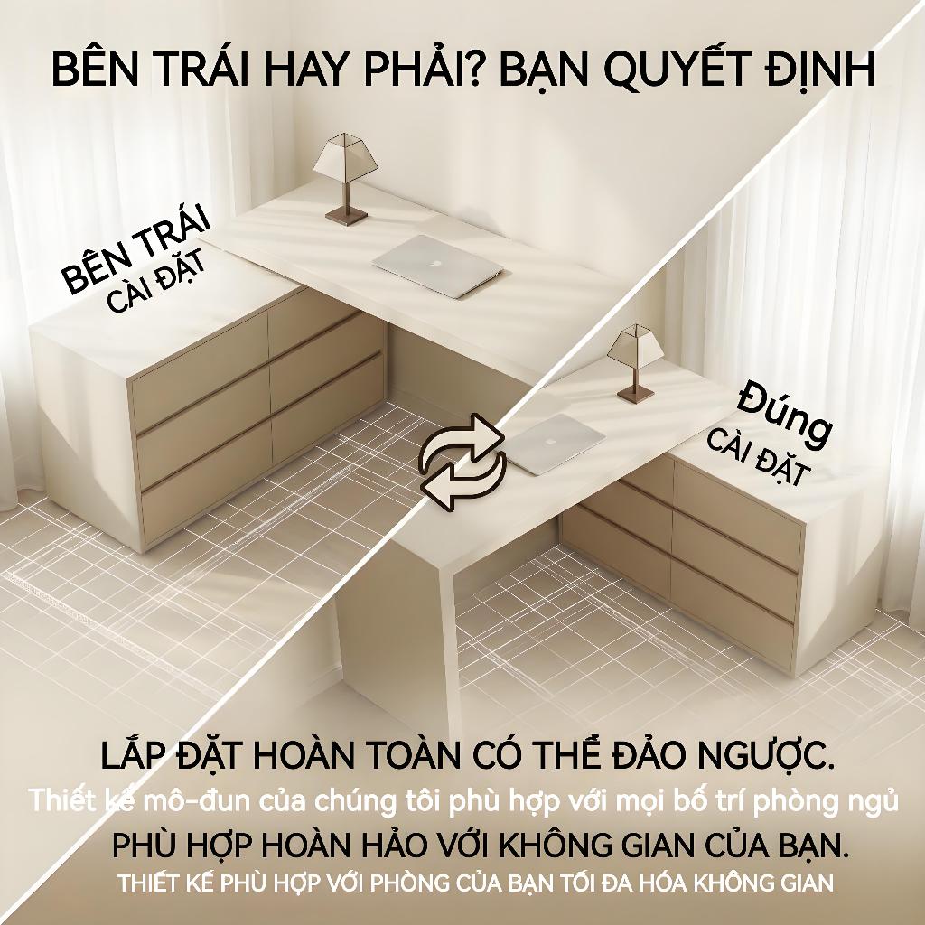 ALVIN Bàn trang điểm bàn làm việc bao gồm các ngăn tủ tiết kiệm rất nhiều không gian và có dung tích lớn | BigBuy360 - bigbuy360.vn
