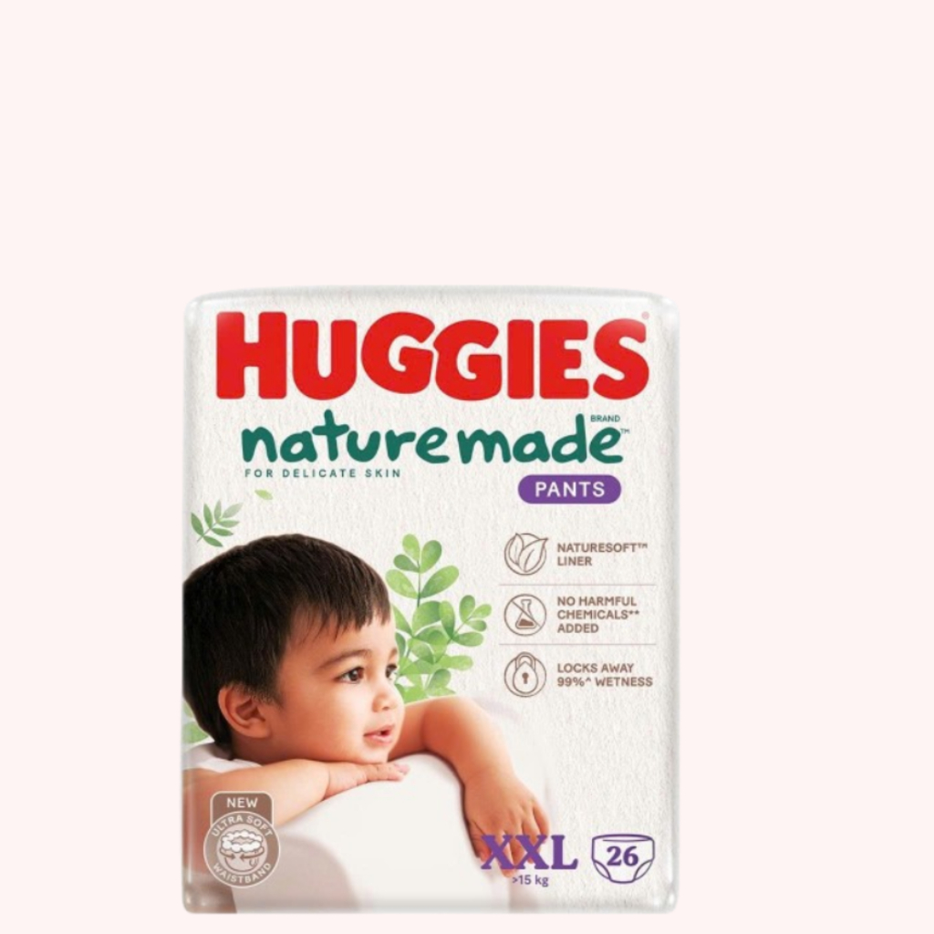 [Quà tặng không bán Huggies] Tã bỉm Huggies Nature Made XXL26_03844 Quà huggies ạ