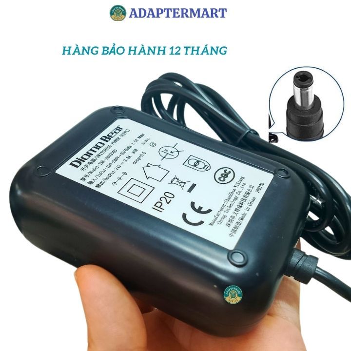 Dây nguồn 24V cho Máy in nhiệt AYIN 368BT - hàng bảo hành 12 tháng