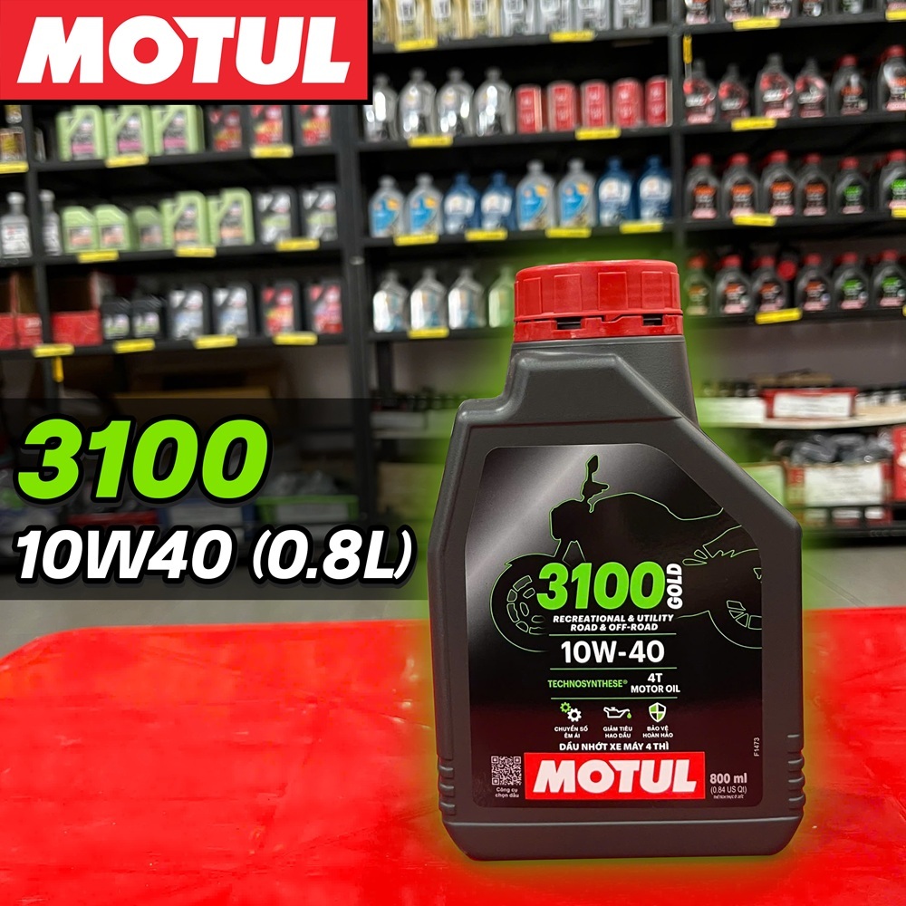 Nhớt Motul 3100 Gold 4T 10W40 1L, Nhớt Motul 3100 Gold 4T 10W40 0,8L  (910012) (910013)
