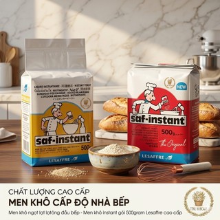 Men khô ngọt lạt ông đầu bếp - Men khô instant gói 500gram Lesafre cao cấp