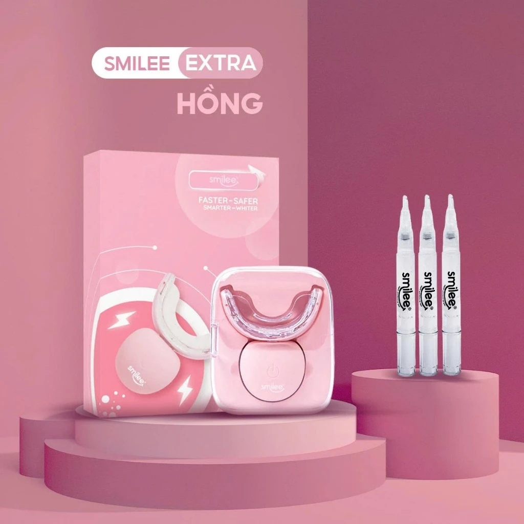 Bộ Kit Trắng Răng Smilee Extra tẩy trắng răng tại nhà an toàn hiệu quả nâng 2-6 tone