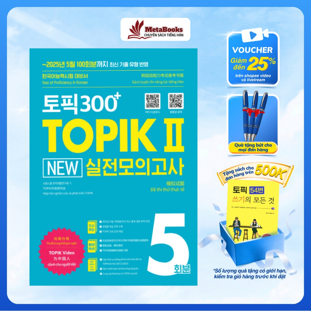 Đề Thi Thử Topik 2 - Topik 300+ - Metabooks Store