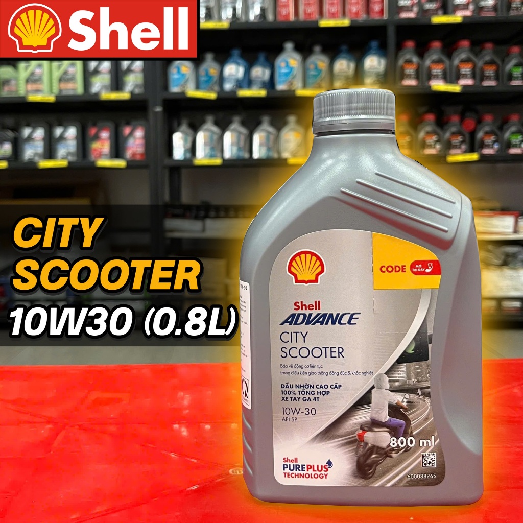 Nhớt Shell Advance City Scooter 10W30 dung tích 0,8L (940016)