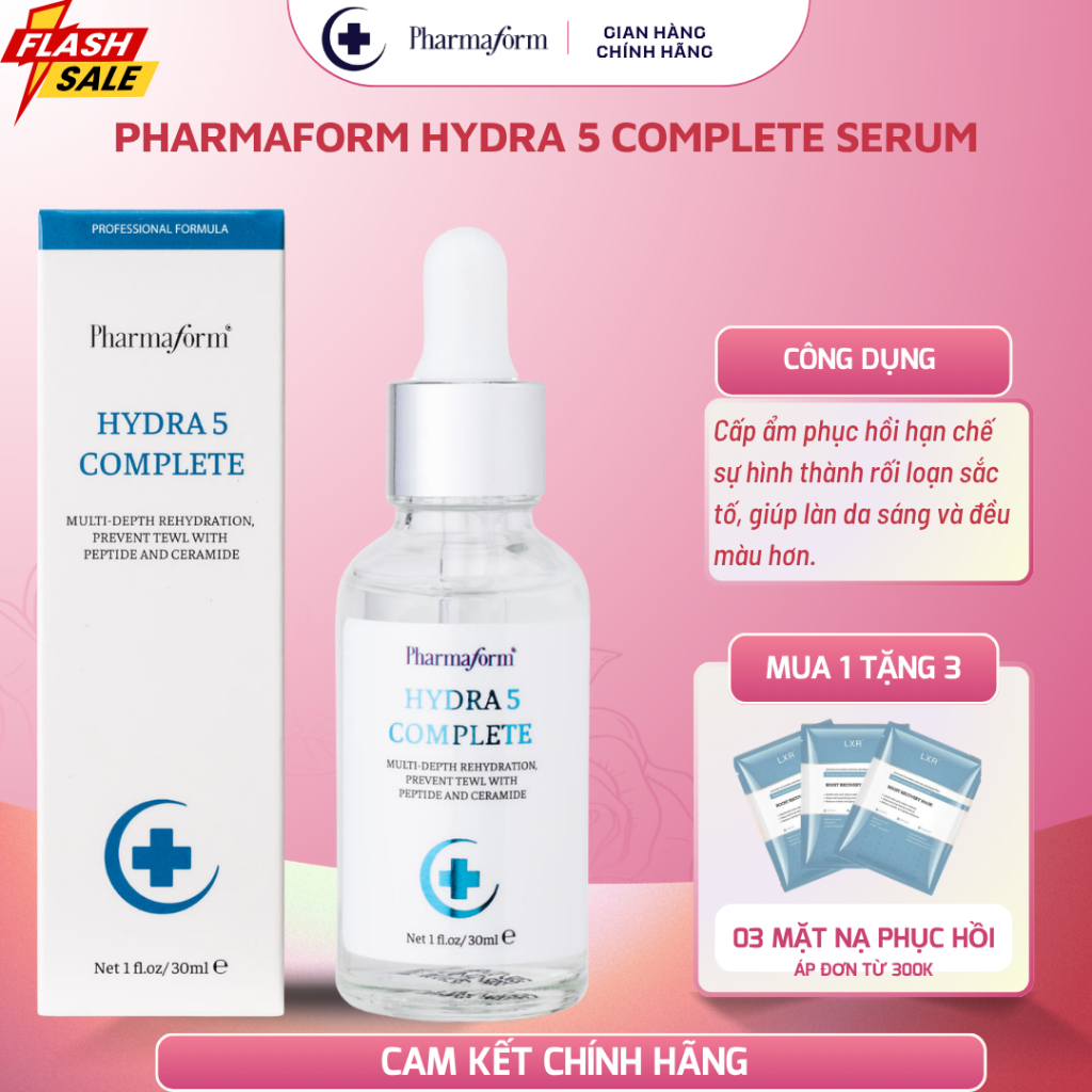 ✅ MUA 1 TẶNG 3 Pharmaform Hydra 5 Complete Serum
