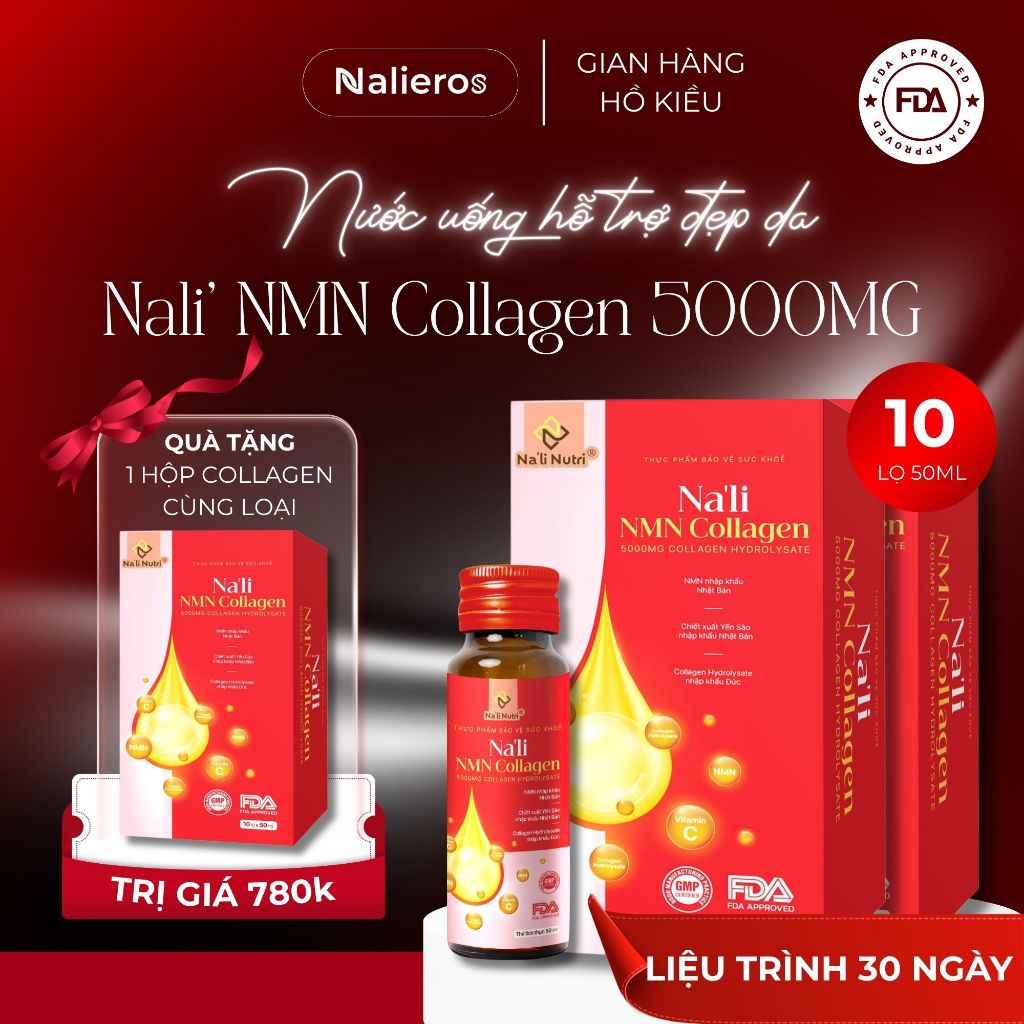 Nali NMN Collagen | Nước uống collagen đẹp da 30 ngày - Gian Hàng Hồ Kiều