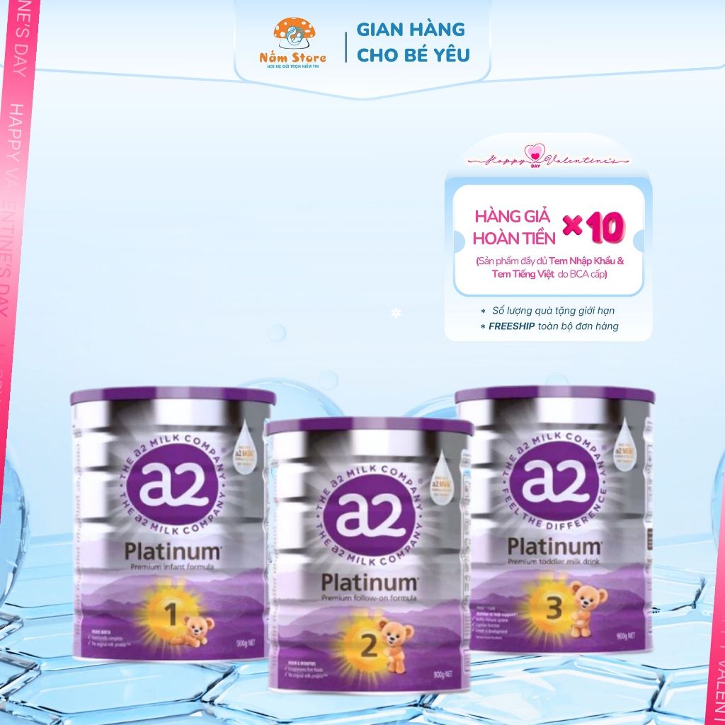 Sữa A2 Milk a2 Platinum Junior Số 1 2 3 4 - chính hãng đầy đủ tem phát triển toàn diễn cho bé
