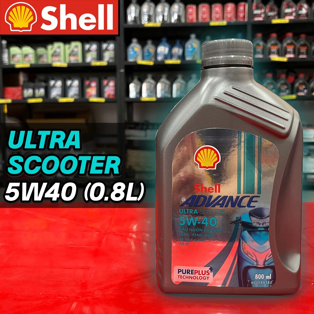 Nhớt Shell Advance Ultra Scooter 5W40 chai 0,8L (940009)