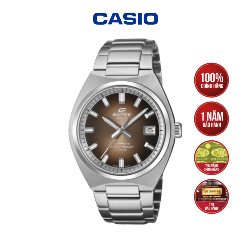 Đồng Hồ Casio Edifice EFB-109D-5AVDF Dây Kim Loại Mặt Nâu - Hàng Chính Hãng