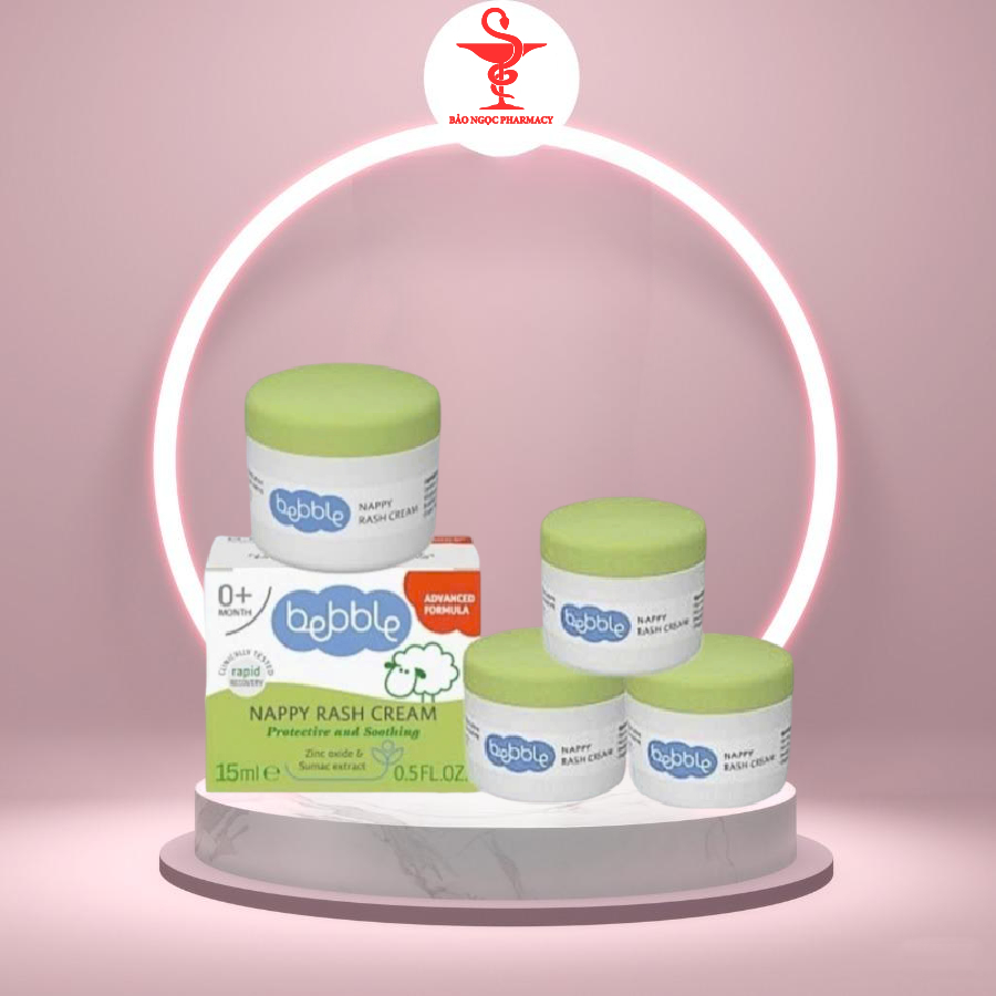 [CHÍNH HÃNG] Kem Hăm Tã, Mẩn Ngứa Bebble Nappy Rash Cream 15ml