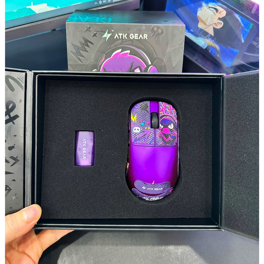 Chuột Gaming ATK Duckbill Ultra PAW3950 Ultra ( kèm dongle 8k ) - Nordic 54H20 - 8000Hz , giá rẻ nhấ
