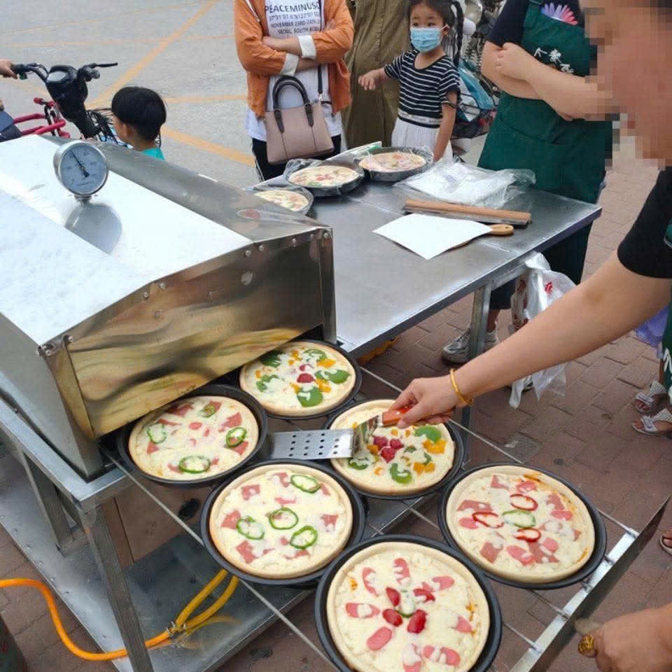 Lò nướng pizza ngoài trời bằng gas di động-Hàng cao cấp
