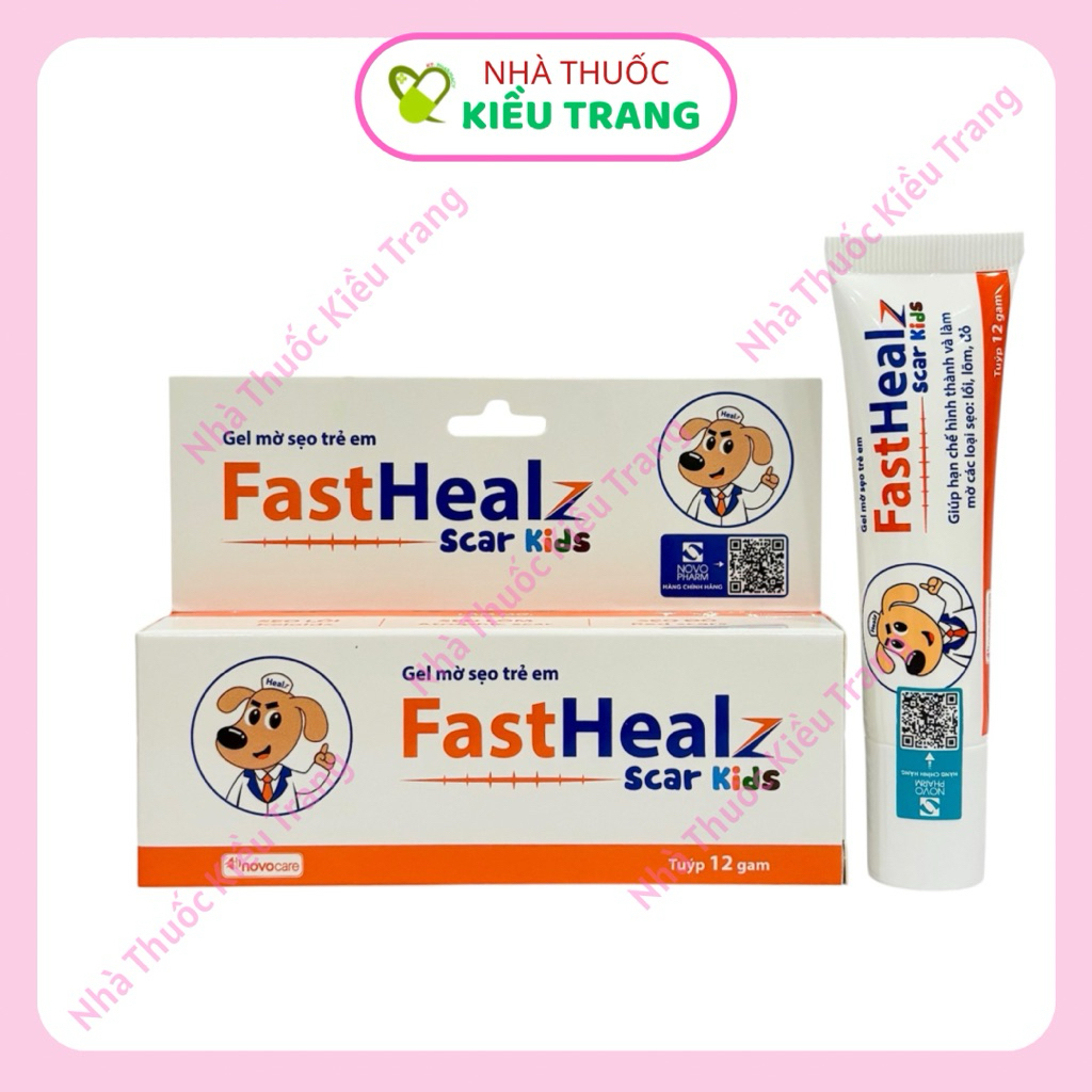 Gel mờ sẹo Fasthealz scar kids 12g - Hỗ trợ làm mờ sẹo thâm, sẹo lõm, sẹo đỏ