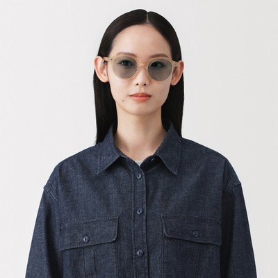 [26SS] MUJI Kính Mát Boston Cỡ Lớn Chống Tia Uv400