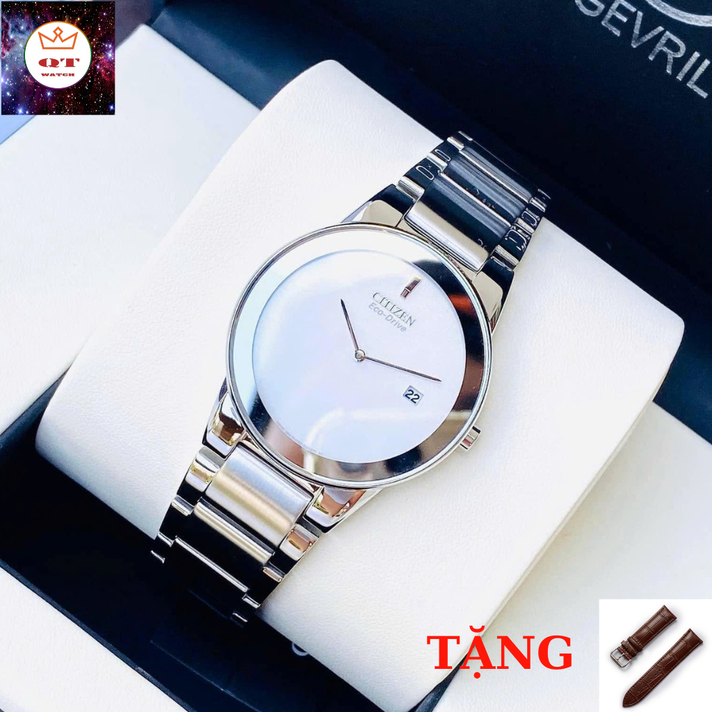 Đồng Hồ Nam CITIZEN Eco-drive AU1060-51A Chính Hãng Tặng Dây Da Cao Cấp