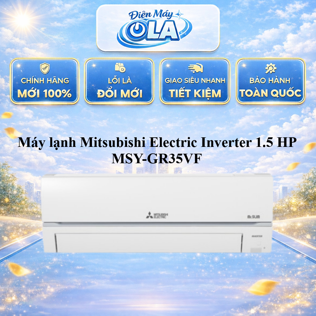 (TOÀN QUỐC) - MSY-GR35VF -  Máy Lạnh Mitsubishi Electric Inverter 1.5HP MSY-GR35VF