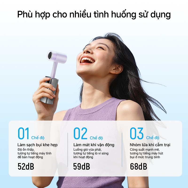 CUKTECH Quạt Cầm Tay Mini Ngoài Trời USB – 3 Cấp Độ Gió, Tương Thích Powerbank, Quạt Di Động | BigBuy360 - bigbuy360.vn