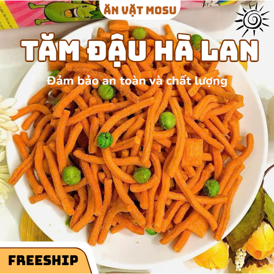 Bim Bim Tăm Đậu Hà Lan Giòn Tan, Bim Bim Ăn Vặt Giòn Ngon - Đồ Ăn Vặt Ngon