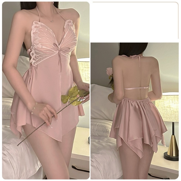 Váy Ngủ Nữ Phối Ren Cánh Bướm Kèm Mút Mỏng Gợi Cảm Mẫu Bán Chạy | BigBuy360 - bigbuy360.vn