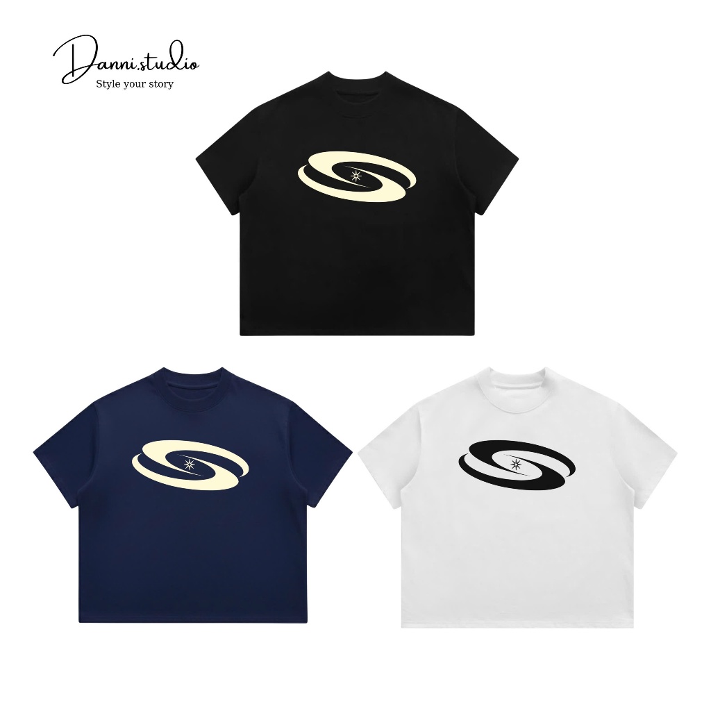 ORBIT TSHIRT - Áo thun boxy hình in 250GSM Danni Studio nam nữ