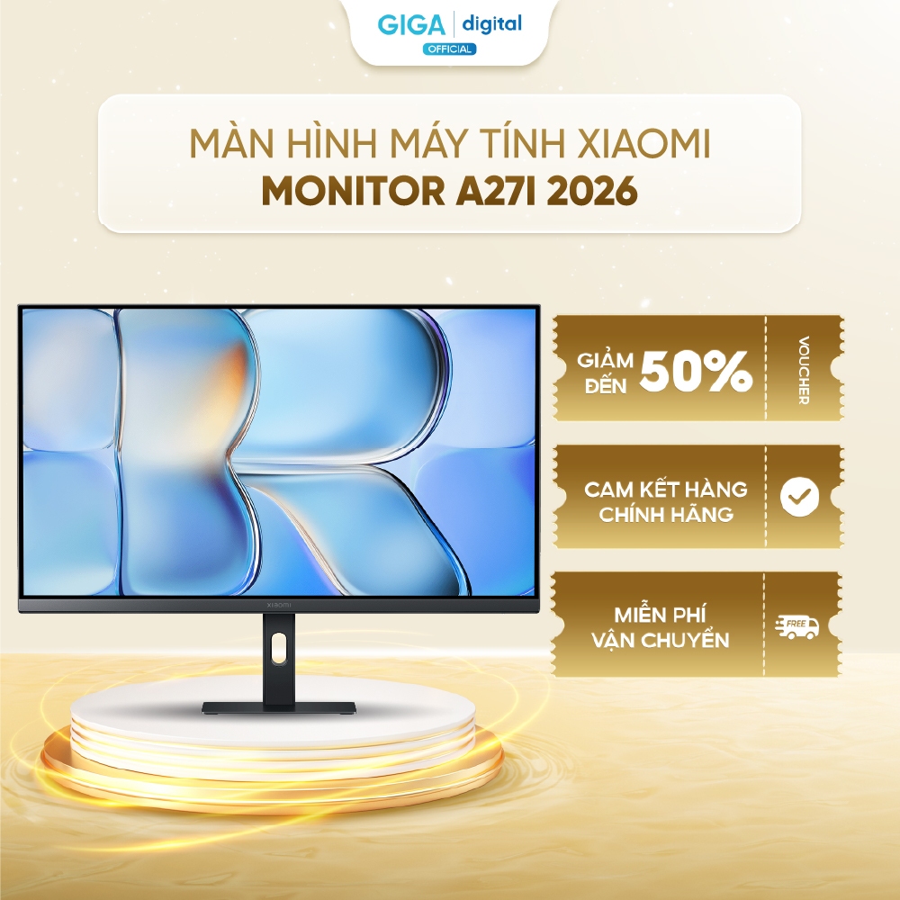 Màn hình máy tính Xiaomi Monitor A27i 2026 - Màn hình cứng IPS, FHD 1080p - Tần số quét cao 144Hz - 