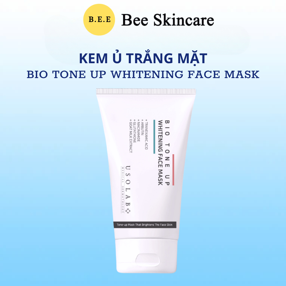 [HÀNG CÔNG TY] Ủ trắng mặt Usolab Whitening Face Mask Dưỡng Trắng Da, Làm Sáng ,Cân Bằng Sắc Tố Da BeeSkincare