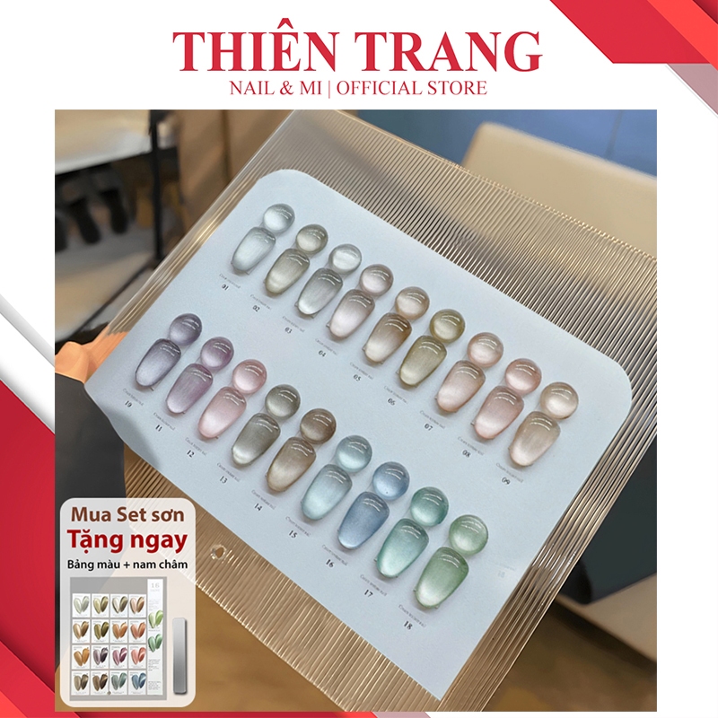 Gel MẮT MÈO EIDDO MOONLIGHT - Gel mắt mèo ánh trăng 18 màu siêu sáng - Tone màu PASTEL thông dụng - 
