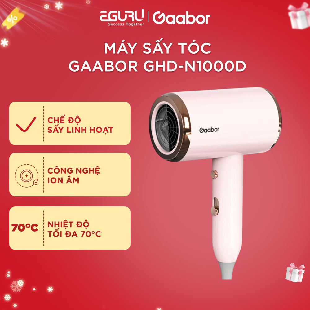 Máy sấy tóc Gaabor GHD-N1000D | 1000W | Độ Ồn Thấp - Bảo Hành Chính Hãng 12 Tháng