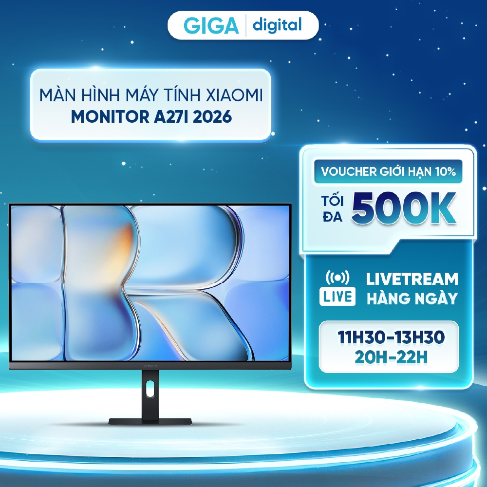 Màn hình máy tính Xiaomi Monitor A27i 2026 - IPS, FHD 1080p - Tần số quét cao 144Hz - ∆E<1 - Giảm ánh sáng xanh | BigBuy360 - bigbuy360.vn