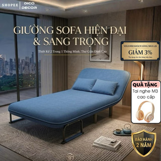 Ghế sofa đa năng cao cấp tích hợp 3 In 1, Ghế Sofa Giường gấp gọn, SOFA BED - Bảo Hành 24 Tháng