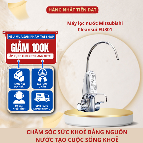Máy lọc nước Mitsubishi Cleansui EU301 Ion Kiềm Cao Cấp 6 Chế Độ Nước JINHOME