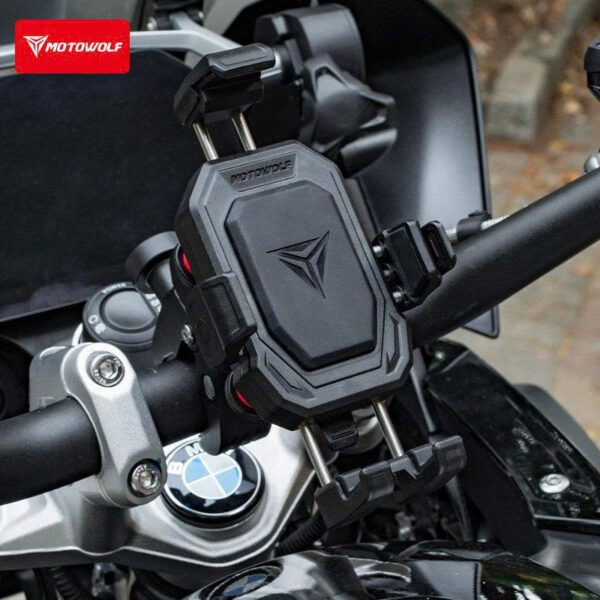 Giá Đỡ Điện Thoại Motowolf MH2- Kẹp điện thoại Motowolf