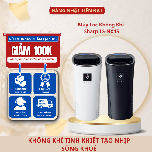 Máy Lọc Không Khí Sharp IG-NX15 Ion Plasma JINHOME