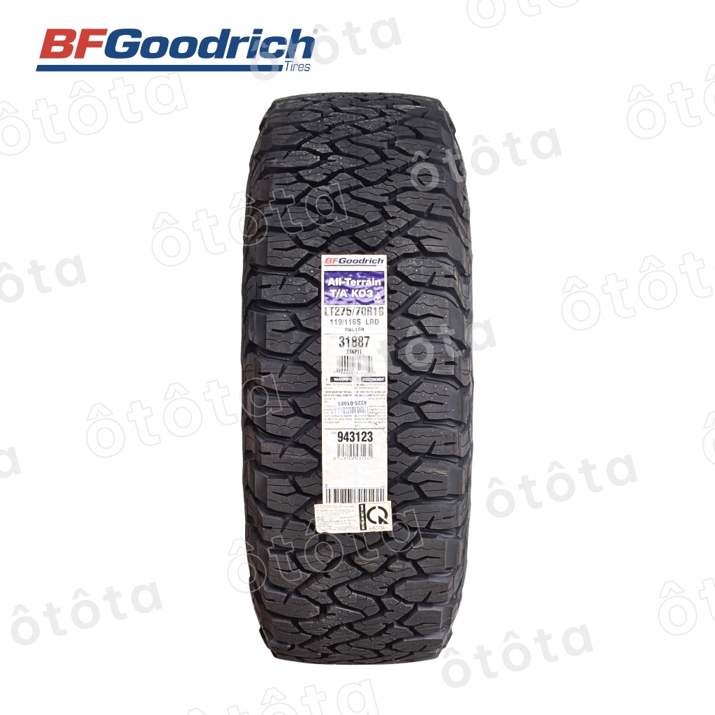 Lốp ô tô BFGoodrich 275/70 R16 119/116S All Terrain KO3 -Chính hãng BH 6 năm (275/70R16; 275 70 R16)
