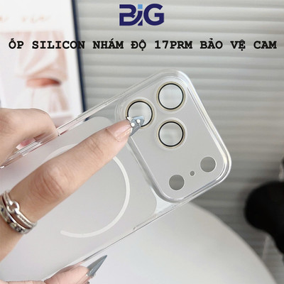 Ốp Lưng Silicon Dẻo Nhám Mờ  Độ 17PRM Cao Cấp Hỗ Trợ Sạc Không Dây, Chống Ố Vàng Cho đt 12–17 PROMAX