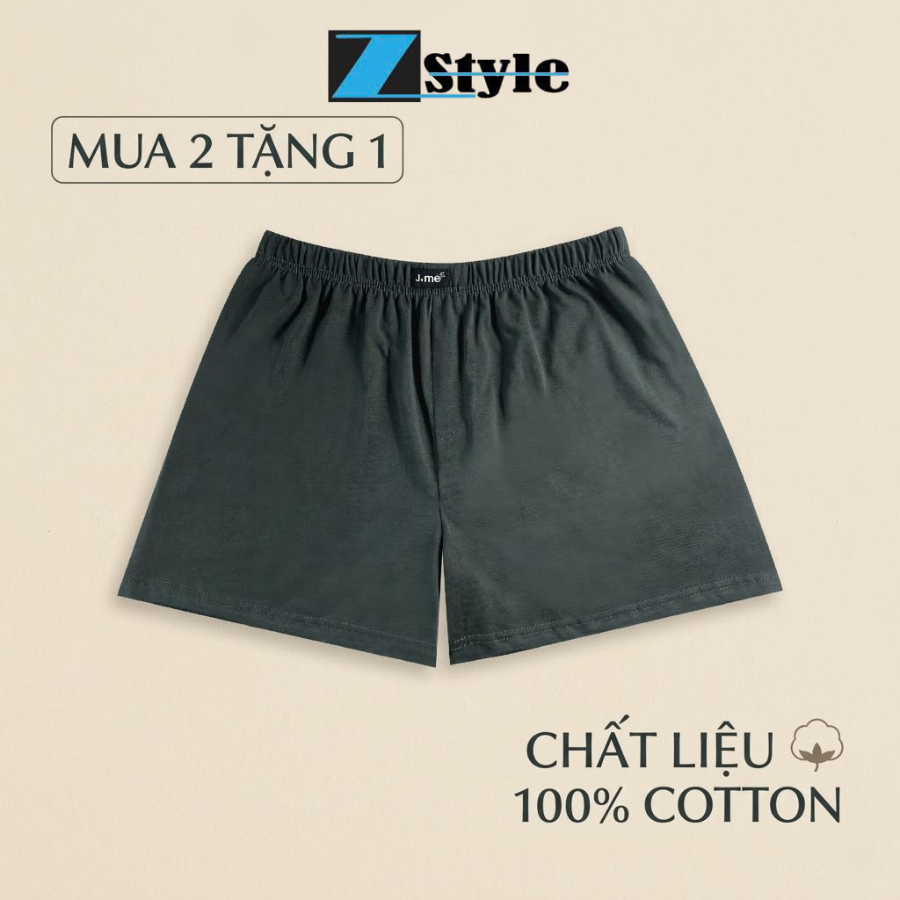 [MUA 2 TẶNG 1] Quần Short Nam J-ME Cotton 4 Chiều – Quần Đùi Nam Form Rộng, Mềm Mại, Thoáng Khí Mặc 