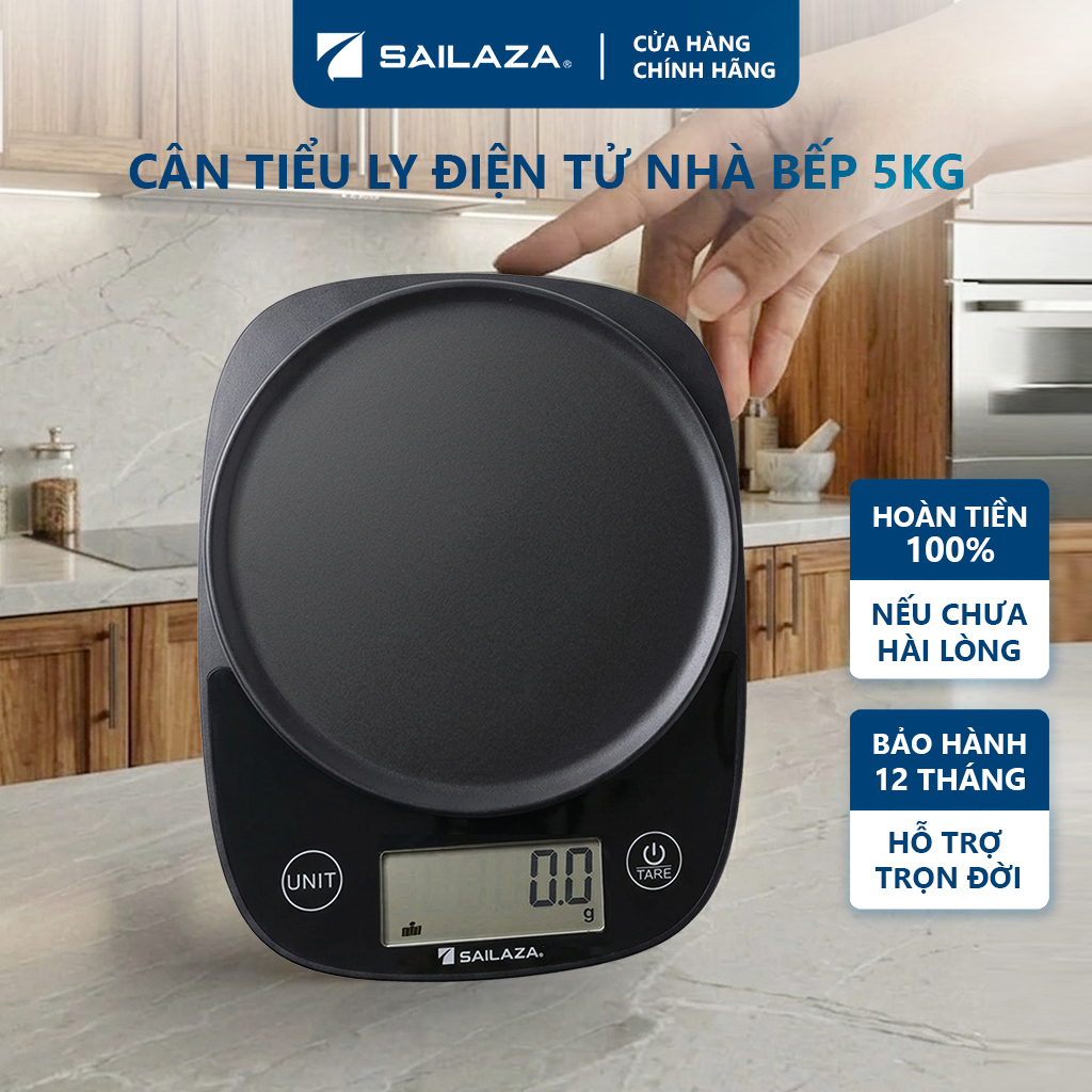 Cân tiểu ly nhà bếp chính hãng Sailaza SA1221, bảo hành 12 tháng