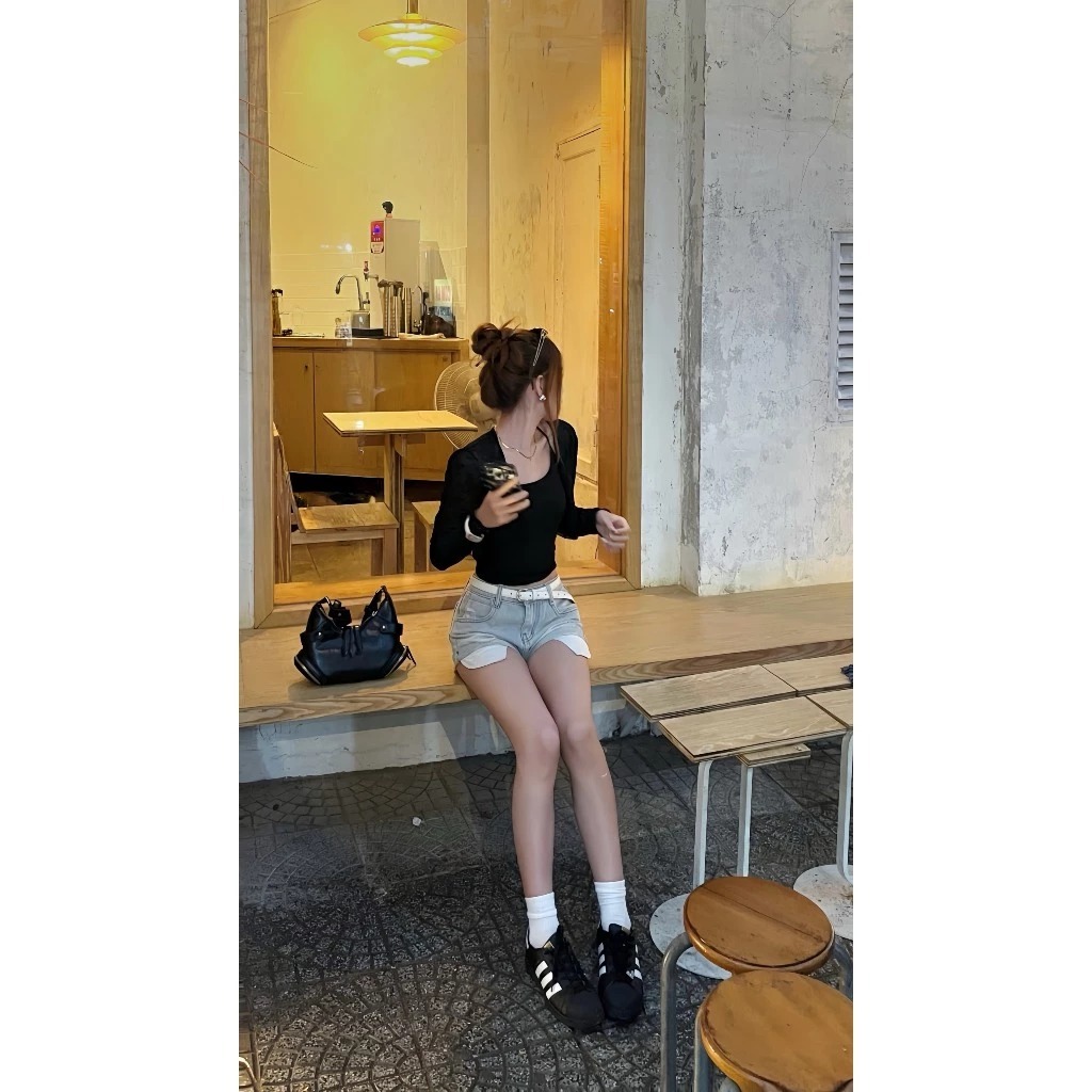 [DEAL MỞ BÁN] Quần sooc jeans denim cá tính, Quần đùi jeans hai túi phong cách street style QB09 SELLER | BigBuy360 - bigbuy360.vn