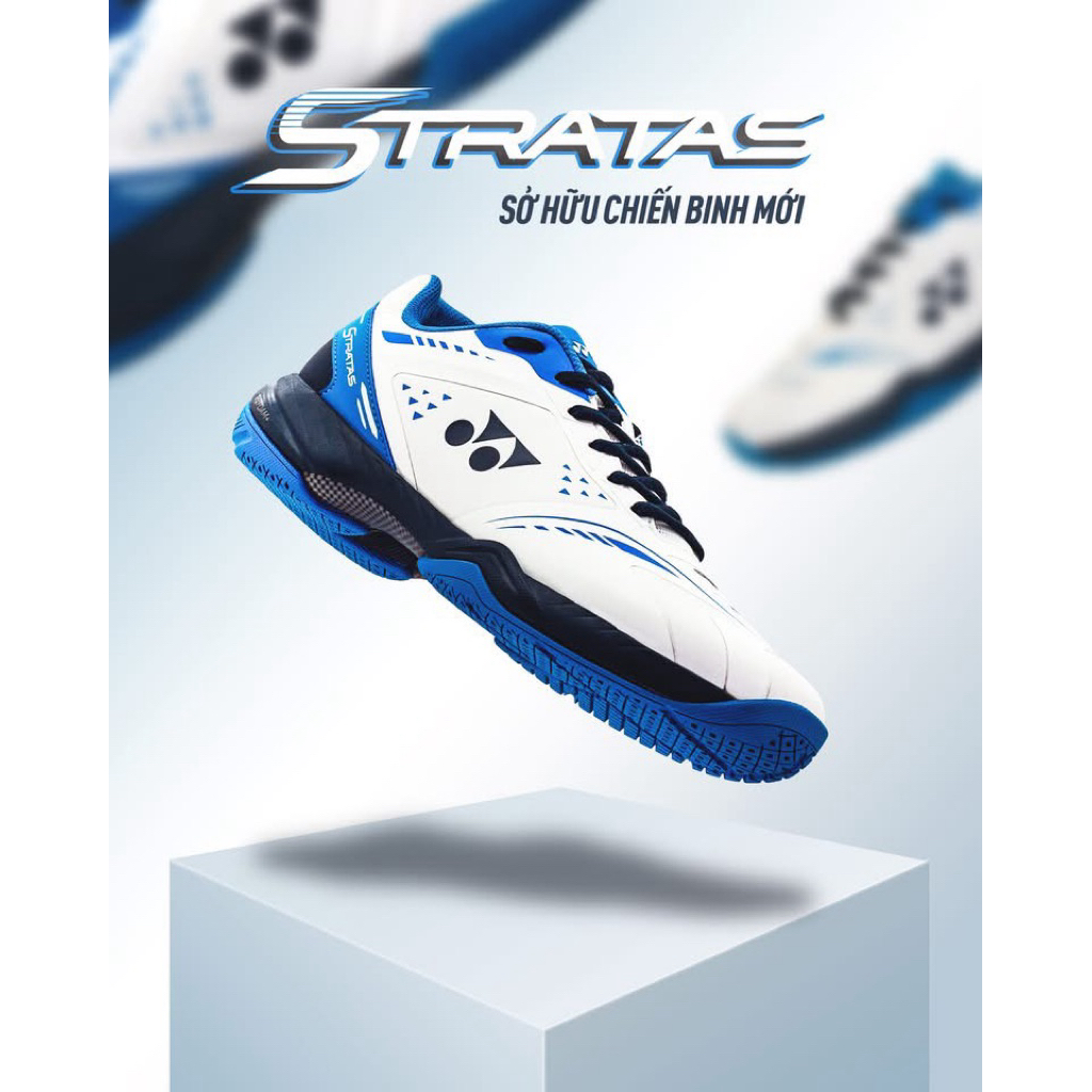 Giày cầu lông Yonex Stratas chính hãng [ĐỦ SIZE] [INBOX ĐẶT CHUẨN SIZE] [HỖ TRỢ ĐỔI TRẢ SIZE] | BigBuy360 - bigbuy360.vn