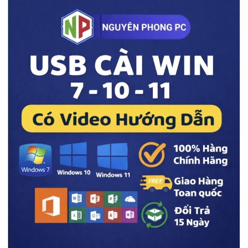 usb cài win7.10.11+office,cài xong có luôn ofice tích hợp phần mềm đầy đủ-usb 32gb mới