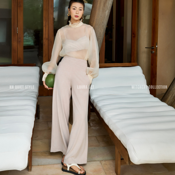 SET LINEN ÁO BRA VÀ QUẦN DÀI - LOURA SET - NN QUIET STYLE