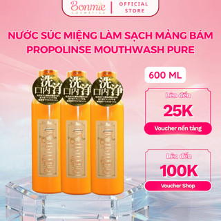 Nước Súc Miệng Propolinse 600ml - Loại Bỏ Mảng Bám Tức Thì, Làm Sạch Khoang Miệng, Giúp Răng Trắng Sáng Tự Nhiê