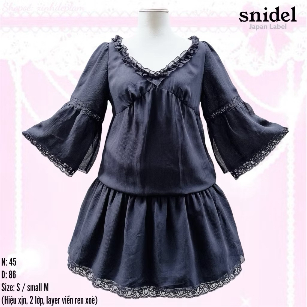 (SALE) Áo, Đầm, Váy dark coquette, cami, fairycore, y2k, gothic, grunge, lolita, punk, tông màu đen