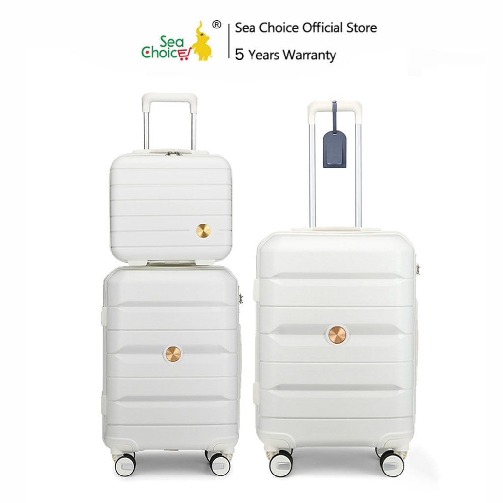 Vali du lịch Sea Choice 1921 chất liệu nhựa PP Size14+20/24'' Chống rơi bền đẹp có khóa TSA Khóa kéo