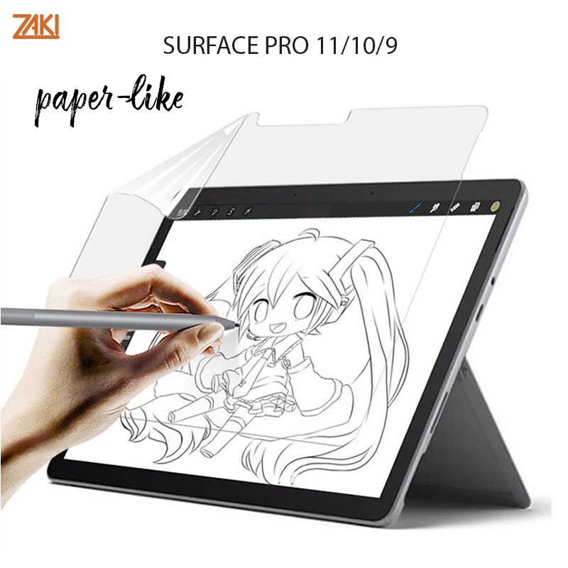 Dán màn hình paper-like Microsoft Surface Pro 11/10/9 ZAKI Matte Film